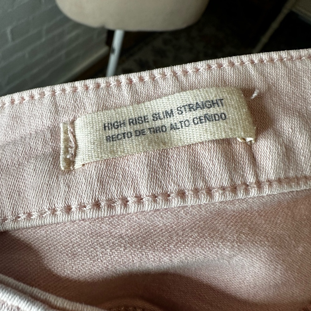 Universal Thread Pink High Rise Slim Straight Jeans - Picture 14 of 14